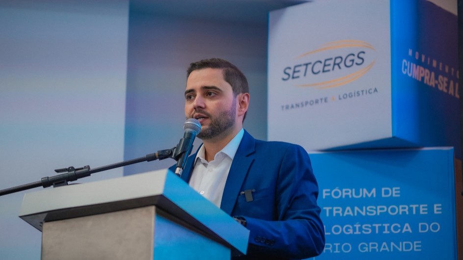 Gabriel no Fórum de Transporte e Logística do RS 2025